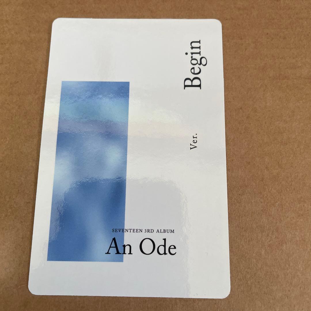 SEVENTEEN ウォヌ An Ode Begin トレカ - メルカリ