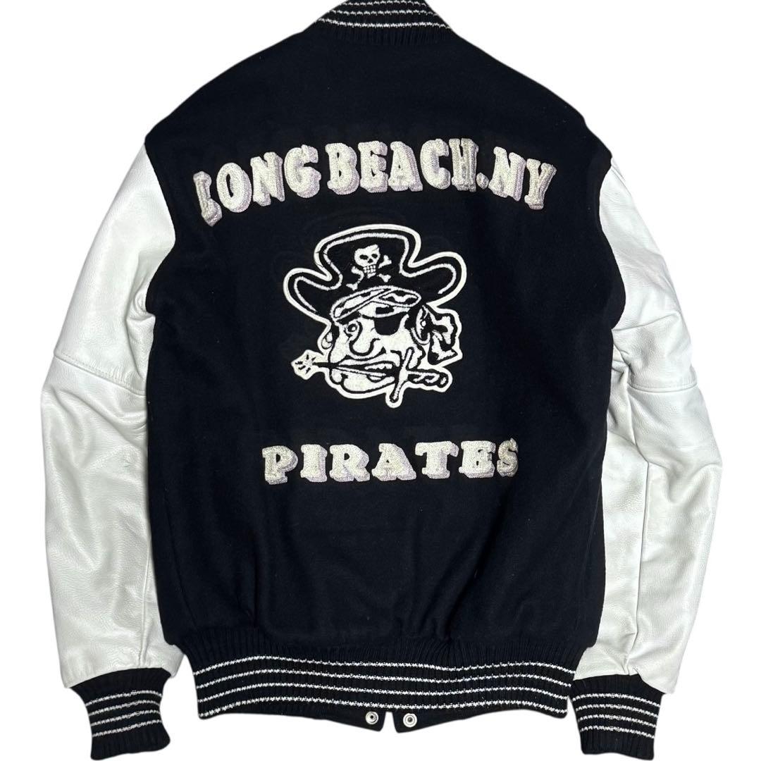 稀少 HEWITT MFG パイレーツ セミデコ 袖革 スタジャン サイズ40
