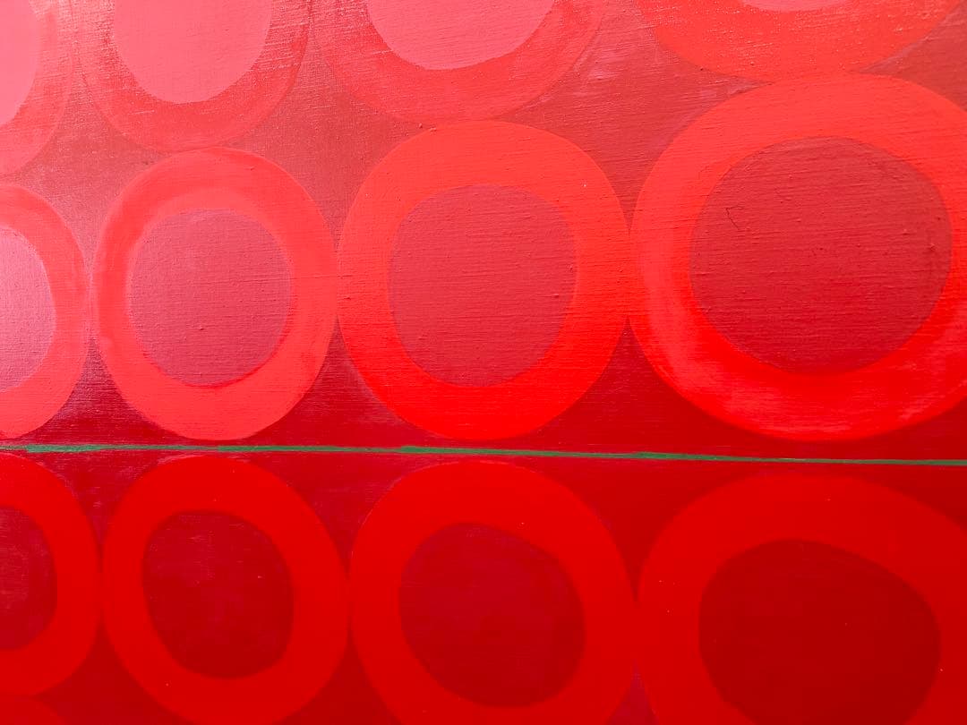 なるいし・ていこ 蜃気楼 しんきろ AB キャンパス 油絵 肉筆 本人作保証