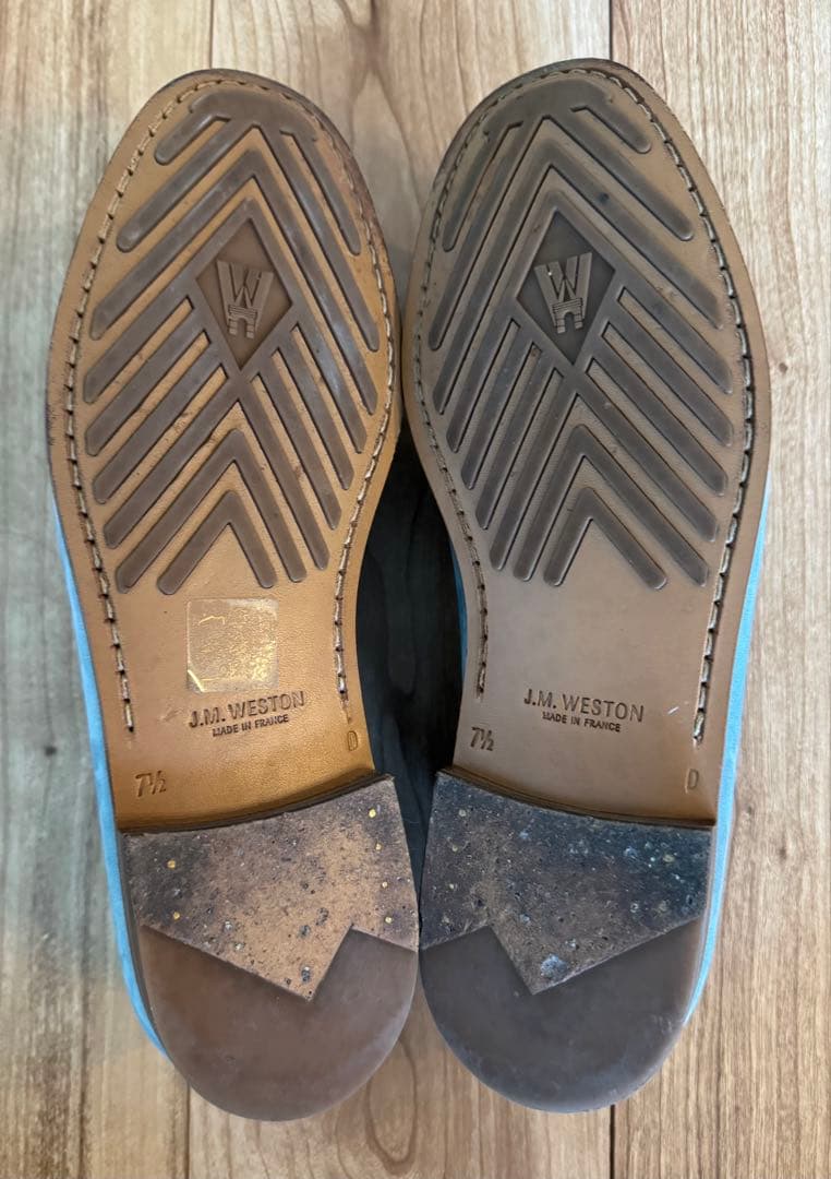 J.M. WESTON ル・モック ブルーヌバック 7.5Ｄ　純正ツリー付き