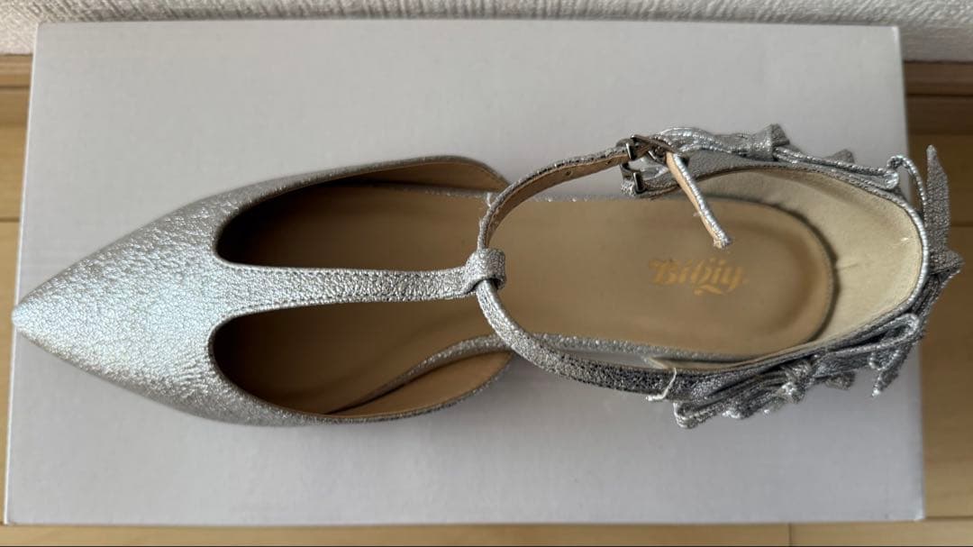 【新品】Bibiy. リボンパンプス　サイズM forksy.】【オケージョン対応】ポインテッドトゥリボンパンプス forksy