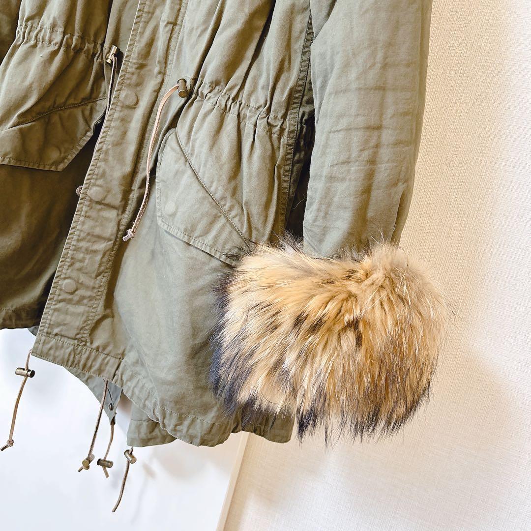 goaゴア スペシャルモッズコート カーキ リアルファー y2k archive