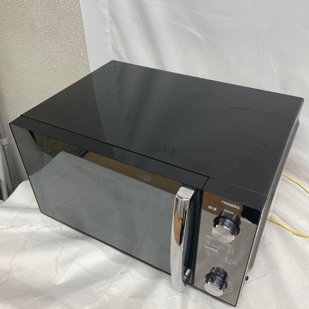 TWINBIRD ミラーガラスフラット電子レンジ DR-D278 ブラック - メルカリ