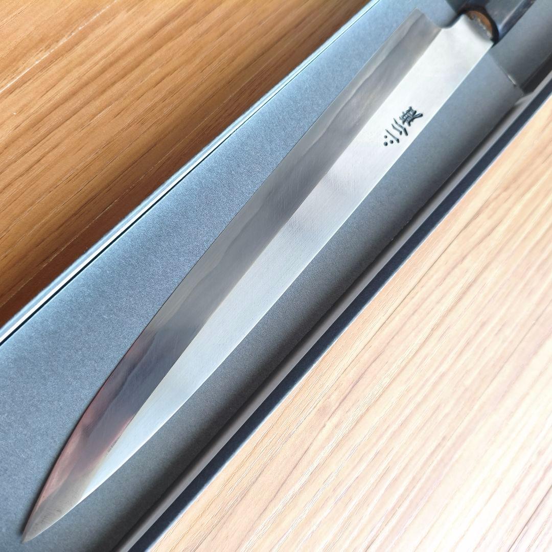新年割】二唐刃物 柳刃包丁 8寸 NIGARA KNIVES - メルカリ
