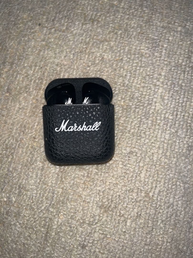 Marshall ワイヤレスイヤホン ブラック dショッピング |Marshall マーシャル 完全ワイヤレスイヤホン