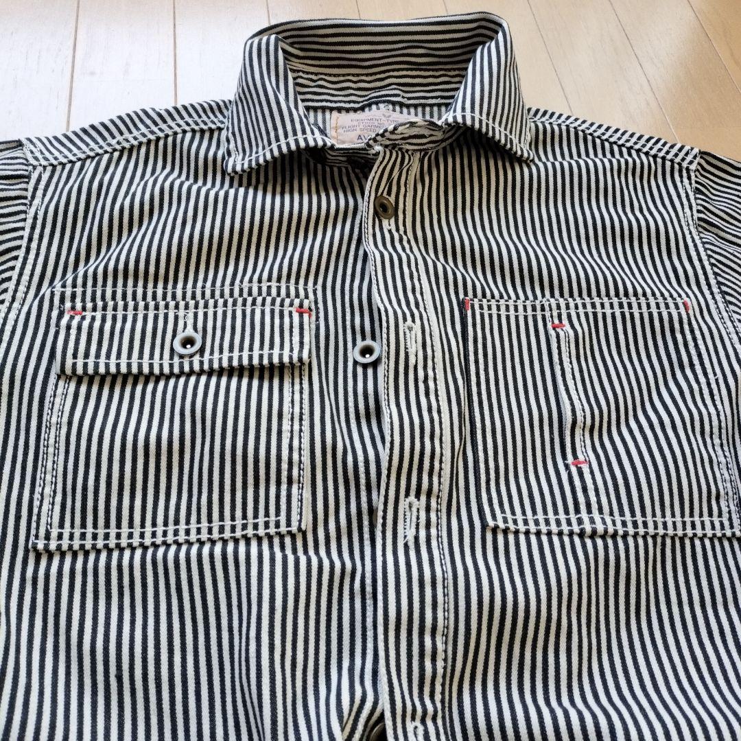 AVIREX アヴィレックス ヒッコリー柄 つなぎ オーバーオール - メルカリ