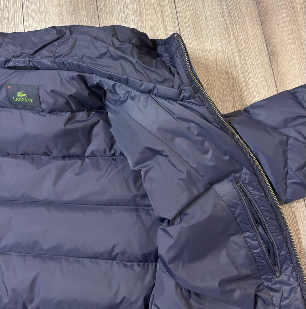 びら様専用】 LACOSTE ネイビー ダウンジャケット サイズ50 - メルカリ