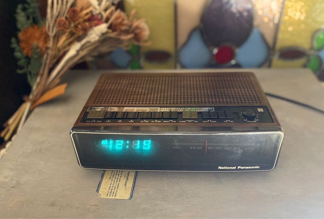 ナショナル RC100 ラジオ時計 当時物 インテリア 昭和レトロ