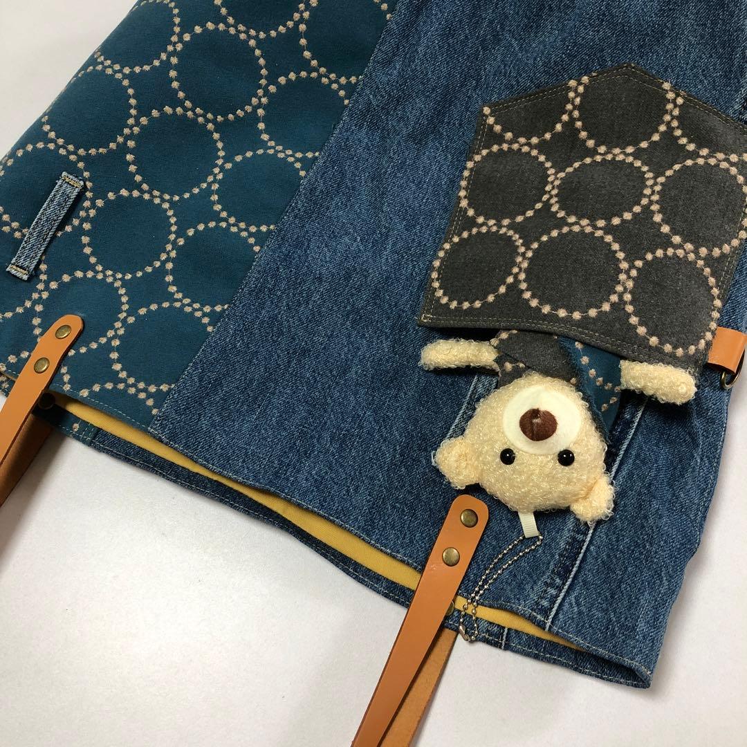ミナペルホネン ＊ハンドメイド　Poco bag 《タンバリン》リメイクデニム