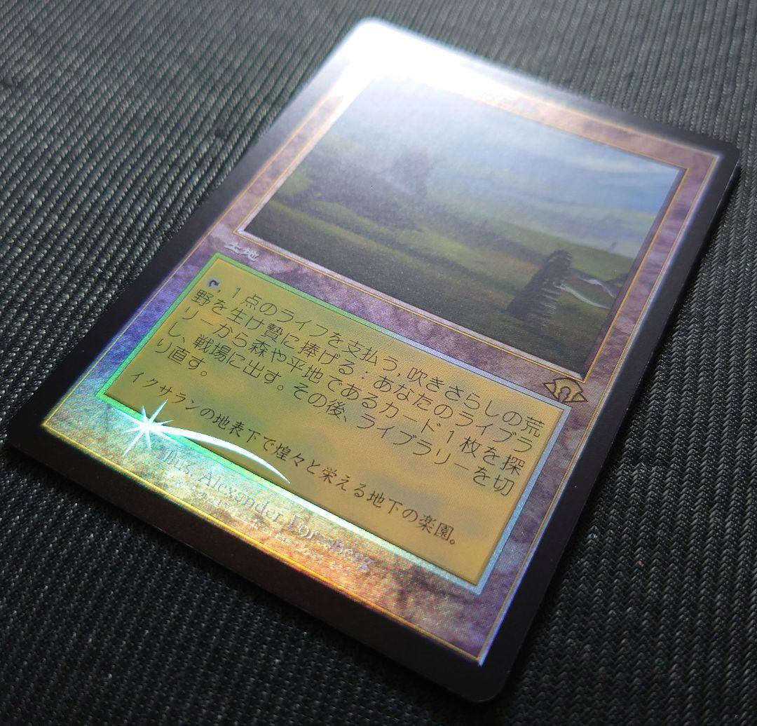 mtg 国産プレブ産 吹きさらしの荒野 旧枠 FOIL 日本語版 mh3 - メルカリ
