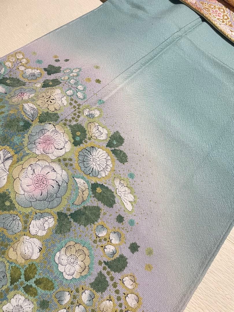 訪問着フルセット 辻ヶ花 絞り しつけ糸付き 正絹 入学式 卒業式