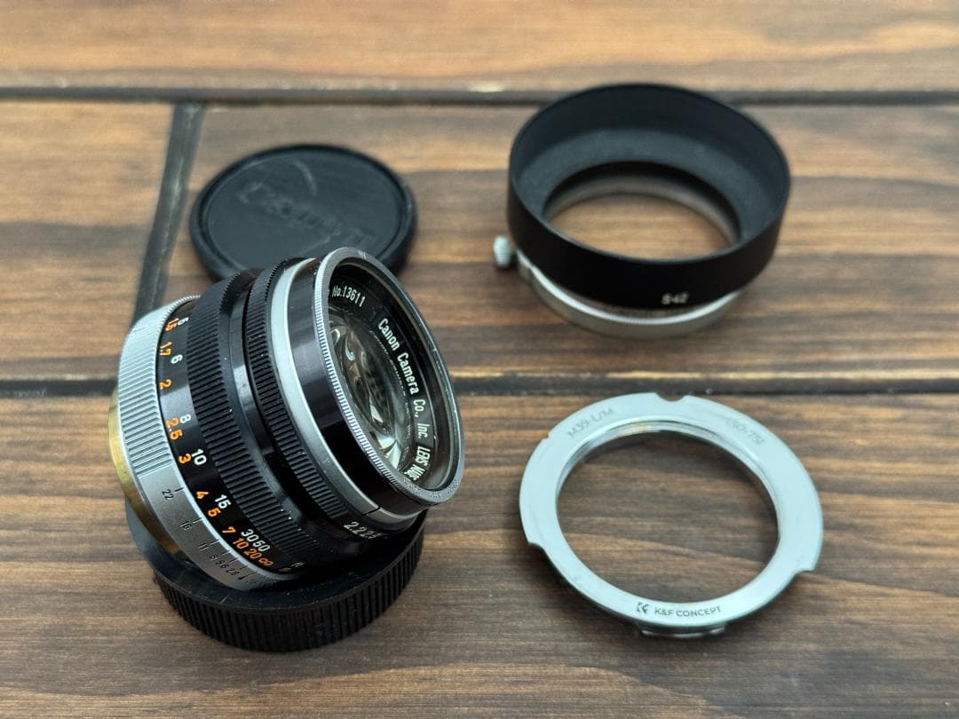 レア CANON LENS 50mm F2.2 L39 和製エルカン Canon 50mm f2.2 (L) – FLASHBACK CAMERA