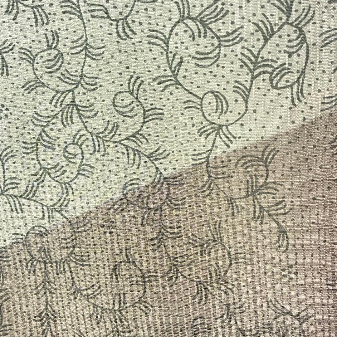 D107 訪問着 縦縞 唐草 正絹 着物 袷 極美品 - メルカリ