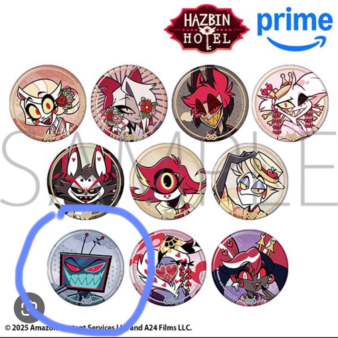 u*a様 ハズビンホテル ヴォックス 缶バッジ - メルカリ