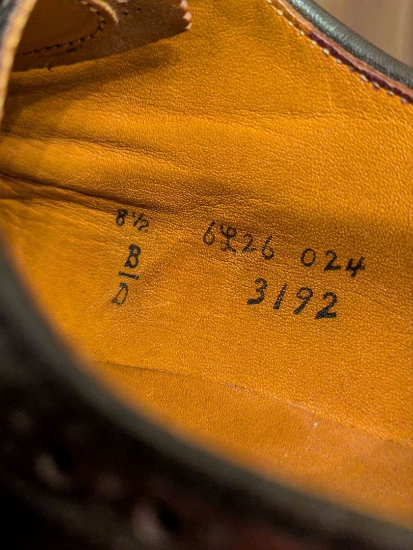 ♪*¥様 ALDEN 3192 8.5D ウイングチップ コードバン