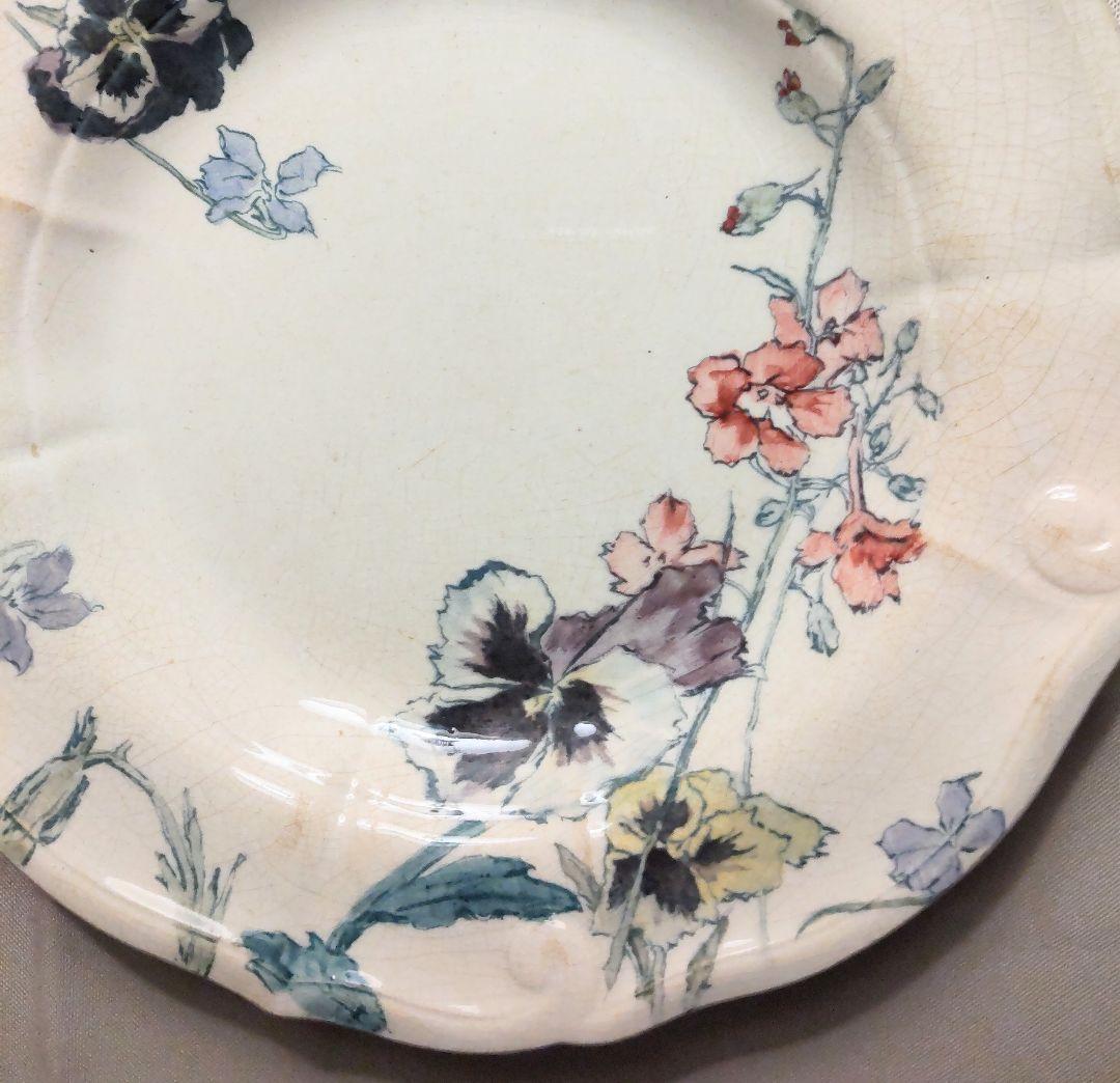 フランス アンティーク ジョワジールロワ choisy le roi 深皿 - メルカリ