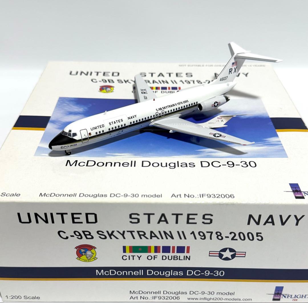 INFLIGHT 1/200 DC-9-30 アメリカ海軍C-9B US Navy C-9B RX 4607 DC-9-32 1:200