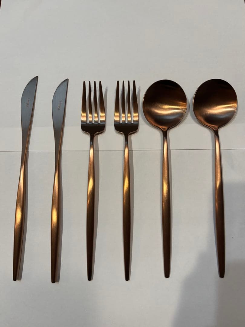 【新品未使用】クチポール　MOON カトラリー　コッパー Cutipol（クチポール） 正規品 カトラリーセット ムーン MOON デザート