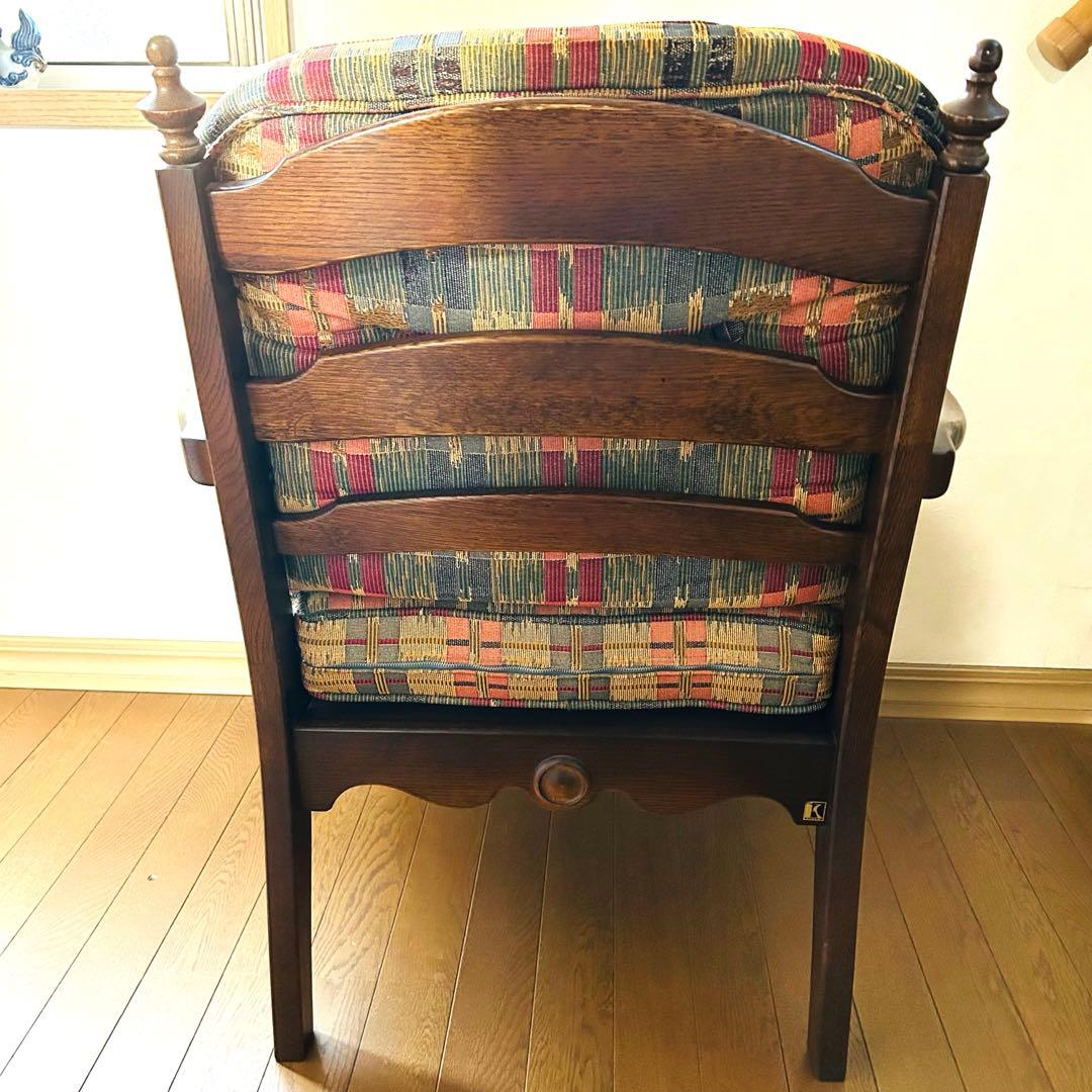 飛騨産業 キツツキ 穂高 オーク材 アーム 1Pソファ ラウンジチェア 1