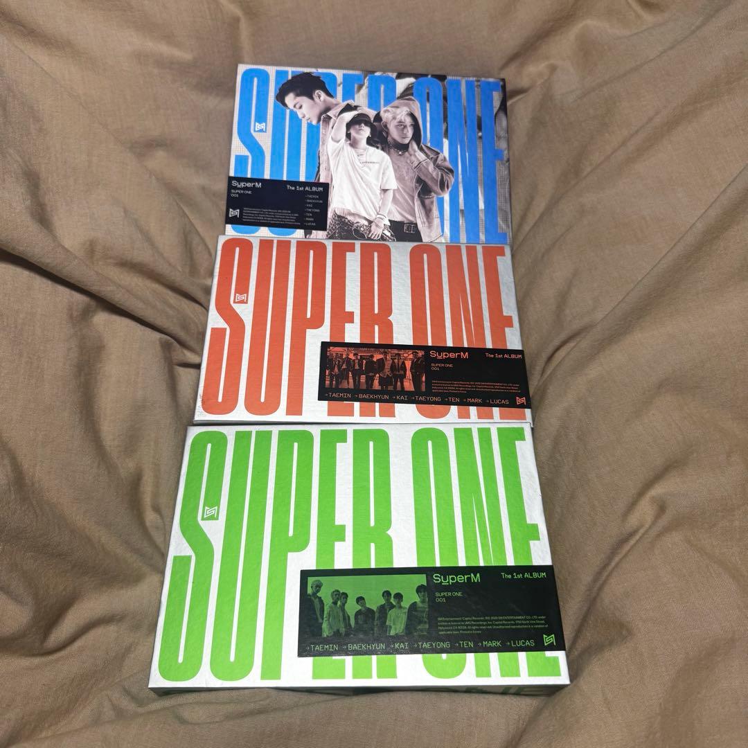 SuperM SuperOne アルバム 三種セット ktown4u.com : SuperM - Album Vol.1 [Super One] (Ver.3 : Unit A Ver.)