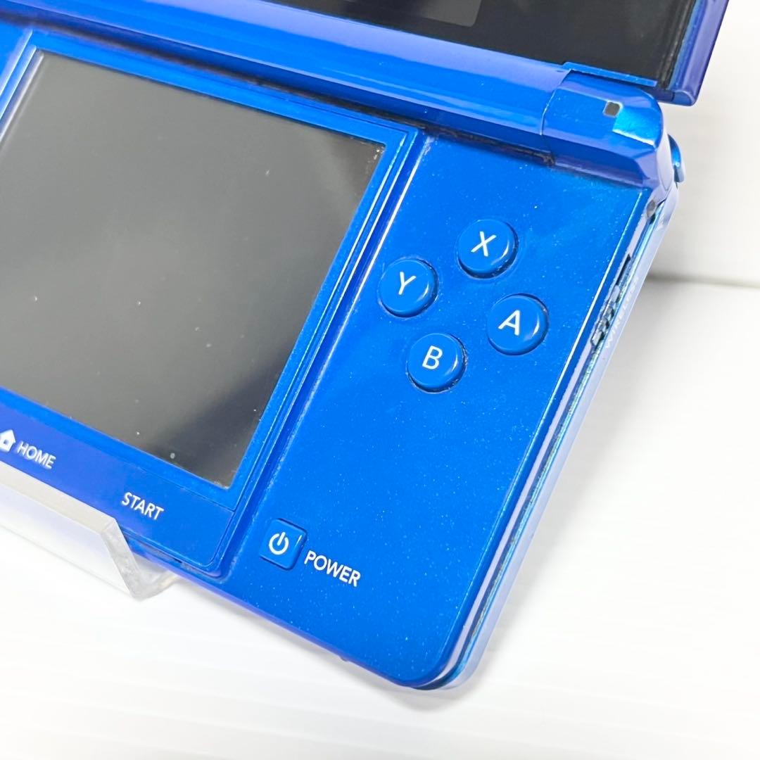 任天堂 ニンテンドー 3DS 本体 コバルトブルー タッチペン 充電器 箱