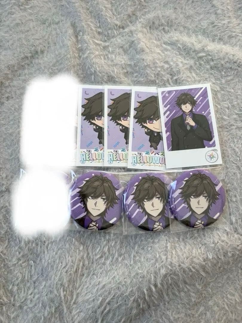 モノパス pus スマイル チェキ風カード 缶バッジ