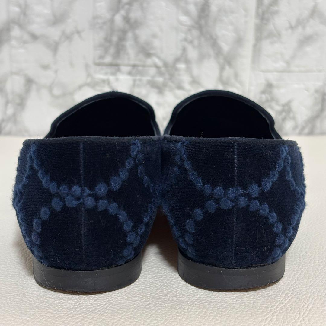 美品✨ミナペルホネン タンバリン ベルベッド フラット シューズ 37