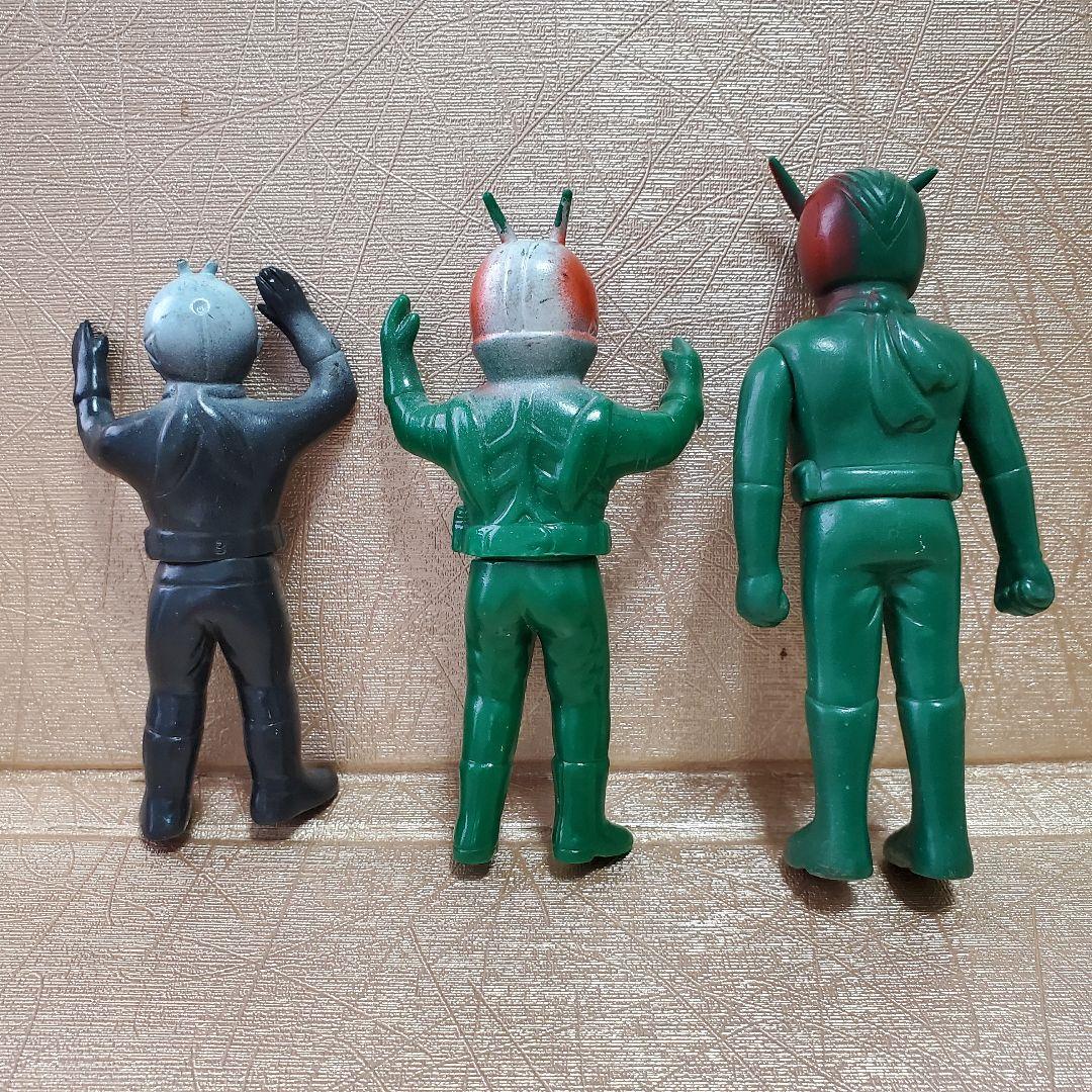 ポピー 無版権 仮面ライダー ミニソフビ 面とれ1号 他 7体セット