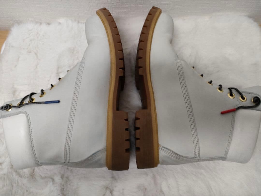 Timberland ティンバーランド プレミアムブーツ ホワイトヌバック 美品
