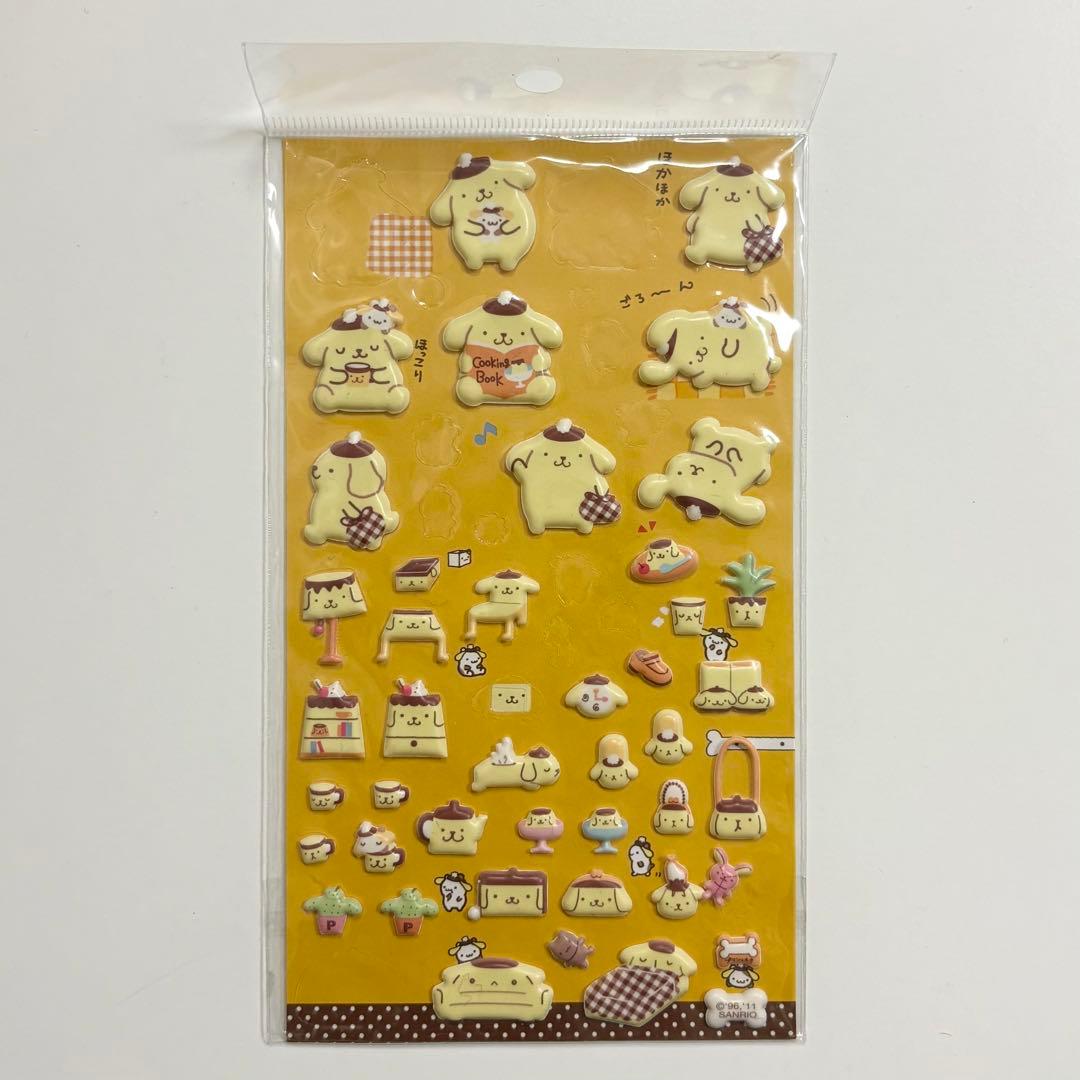 当時物平成レトロ サンリオ ポムポムプリン シール レア SANRIO