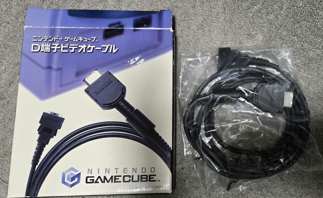 ゲームキューブ D端子ビデオケーブル　DOL-009 Nintendo Gamecube Official D Digital Video Cable Boxed DOL-009