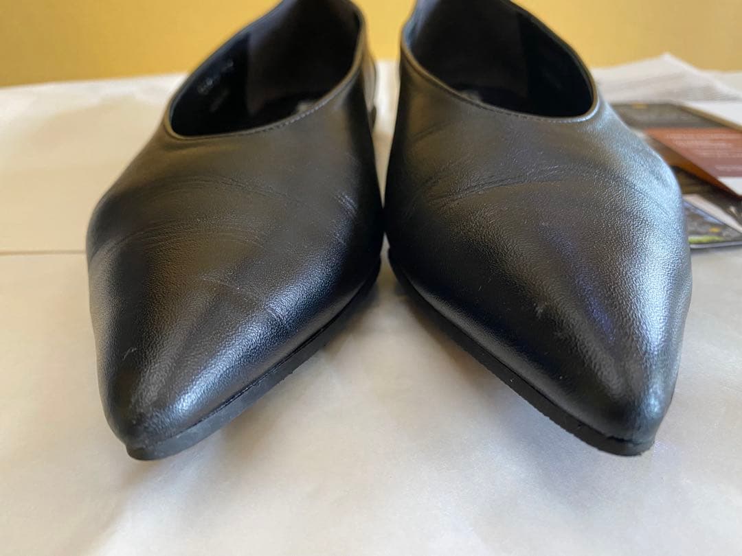 SHISEシーセイフラットシューズMM POINTED U / ブラック37.5 - 靴