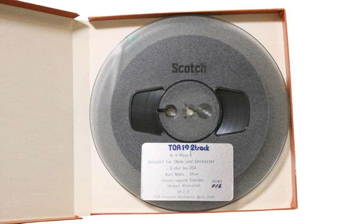 TOA/19/2track】オープンリールテープ モーツァルト オーボエ協奏曲