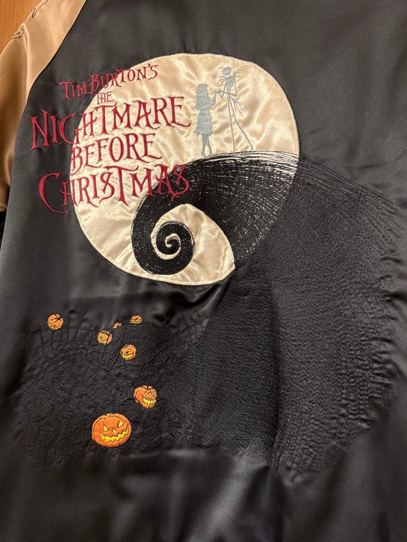 ナイトメアビフォアクリスマス ジャック 刺繍スカジャン【古着】