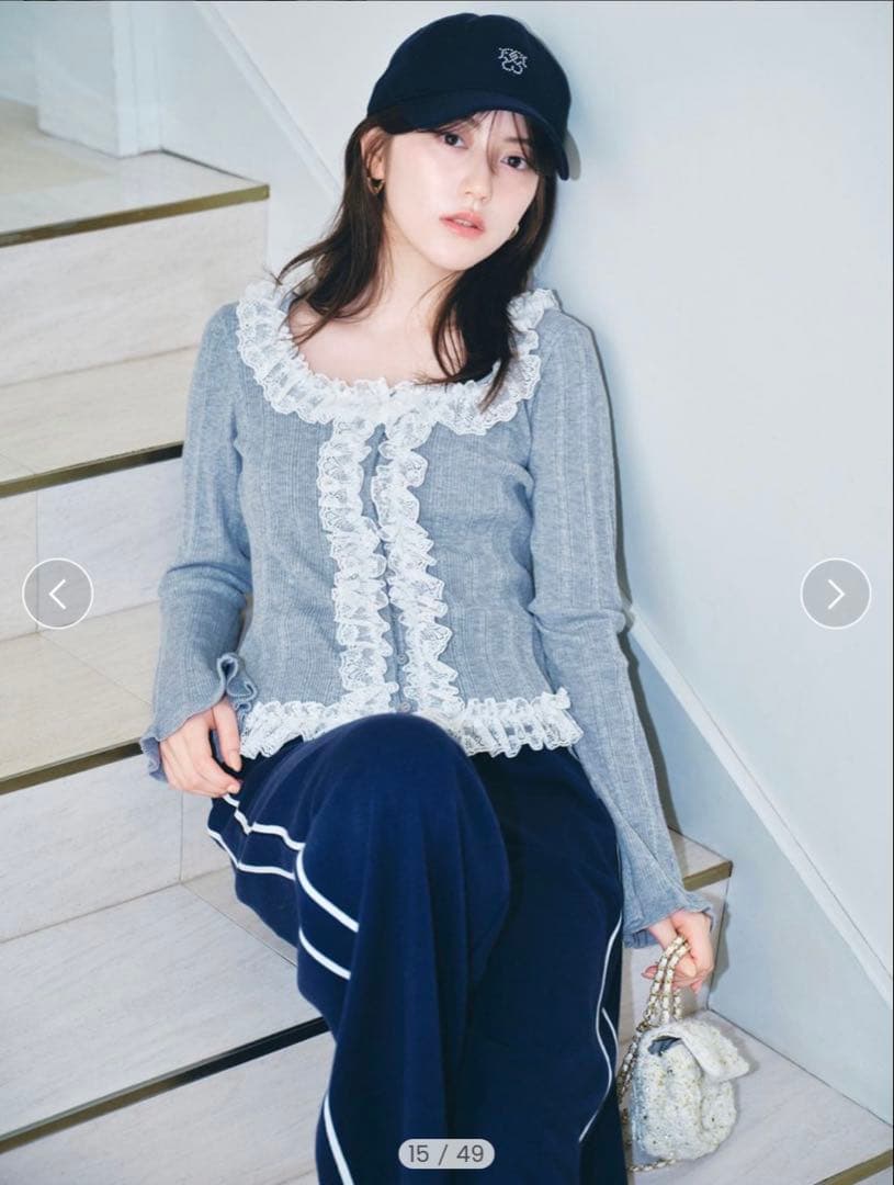 USAGI ONLINE限定】snidel フリルニットプルオーバー - メルカリ