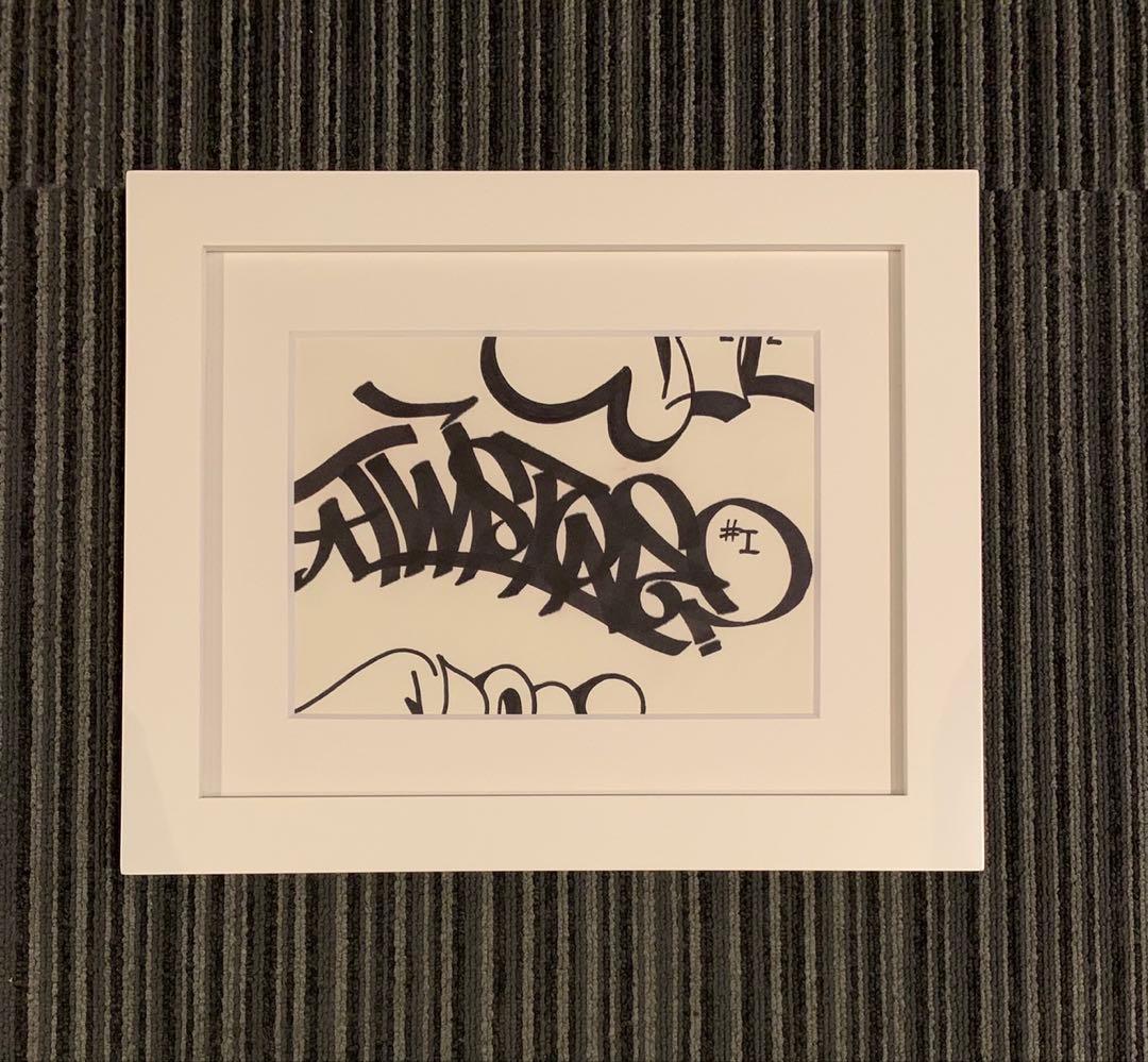 真作 Barry McGee バリーマッギー 直筆原画 絵画 サイン入り 真作 Barry McGee バリーマッギー 原画 サイン入 絵画