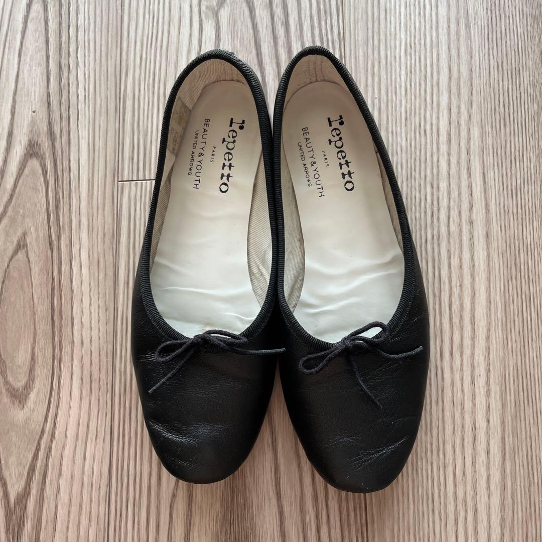 レペットRepetto マノン バレエシューズ ブラック37-Stussy Striped