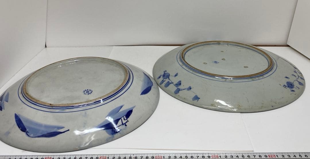 古伊万里 染錦 染付大皿4枚 美人画木箱付 タニコ 東さ7-0626⑥ - メルカリ