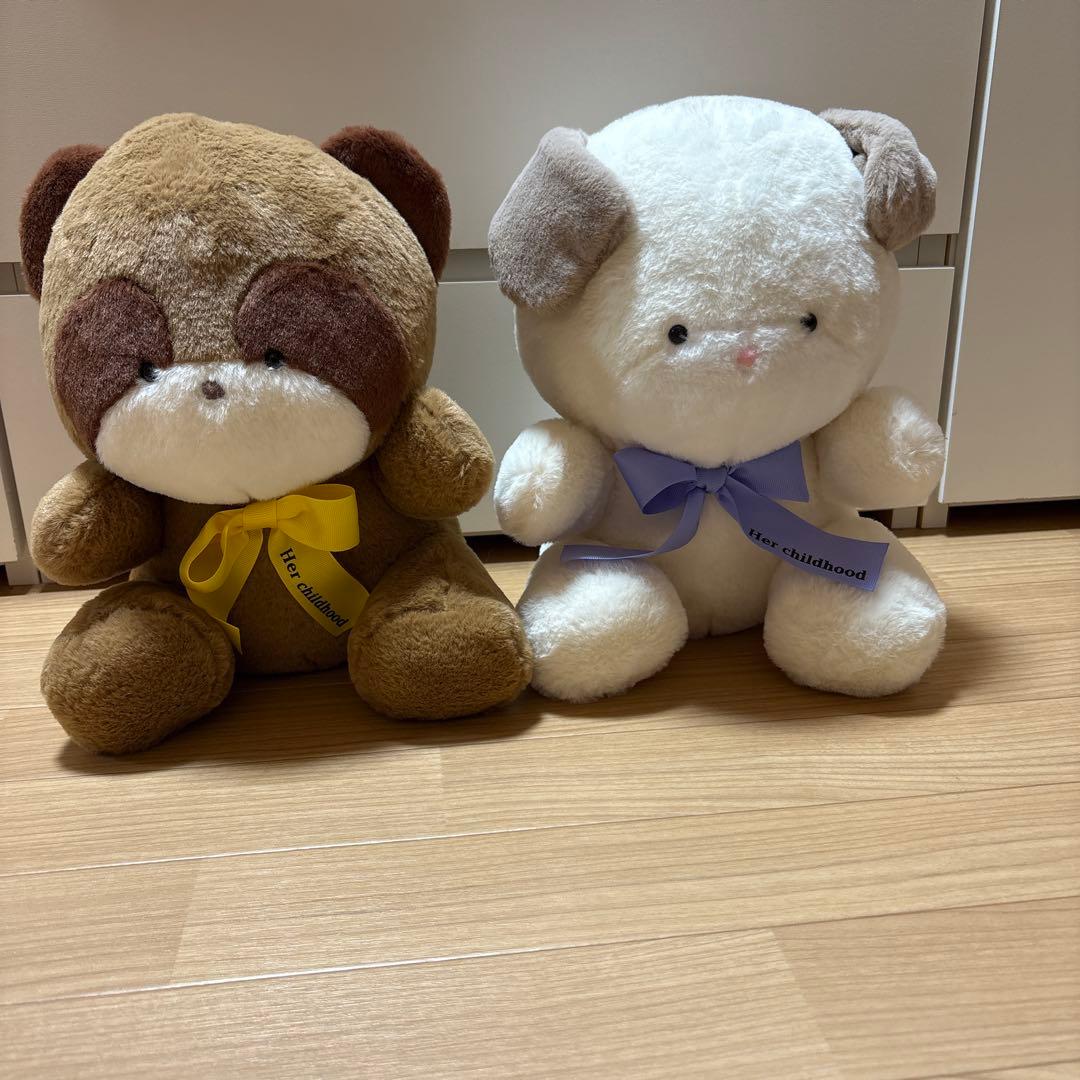 あの頃のともだちBIGぬいぐるみ3 たぬき いぬ - メルカリ
