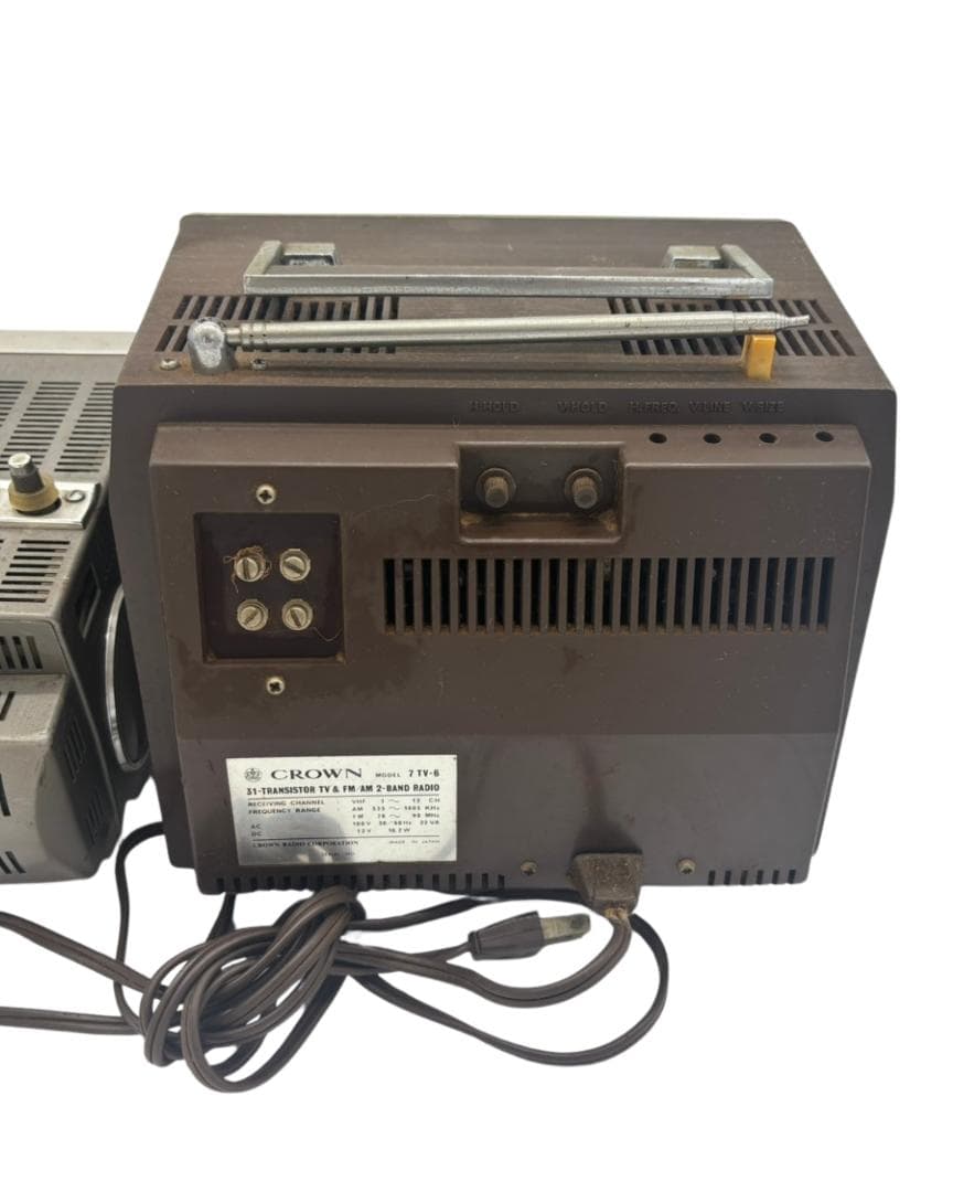 希少】昭和レトロ ブラウン管 テレビ 3点セット アンティーク インテリア