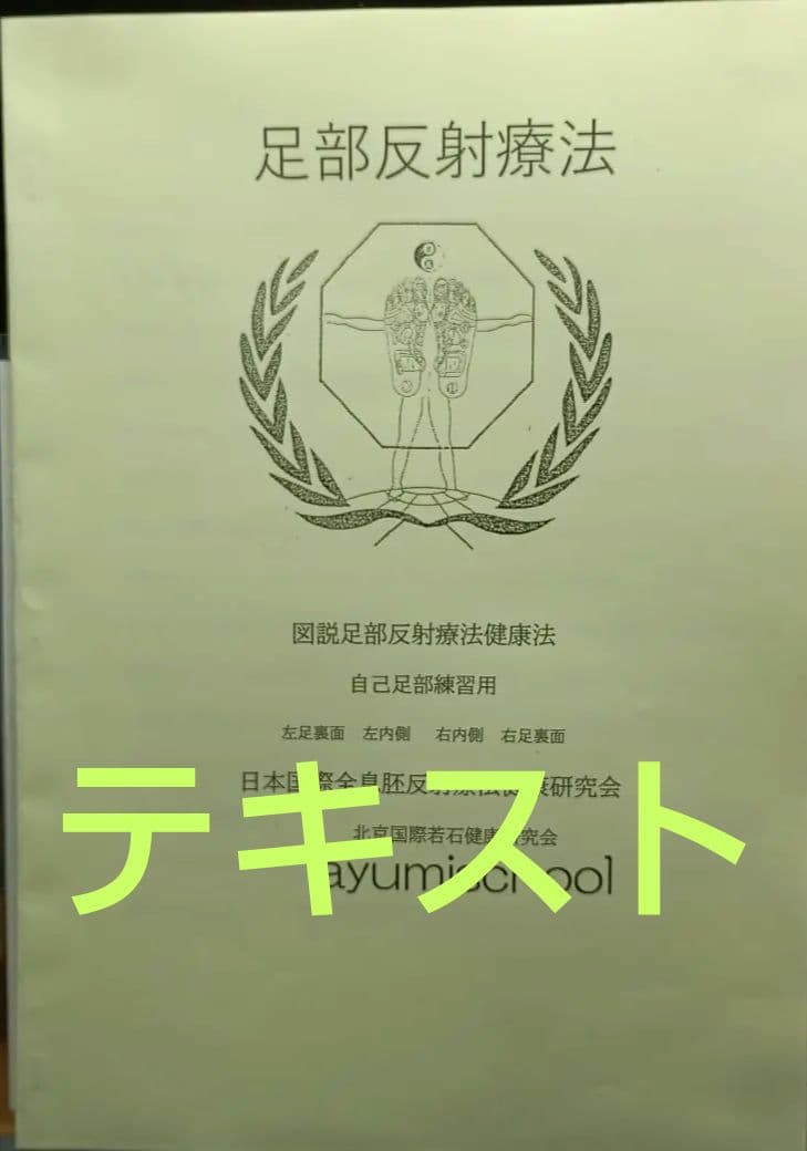 A6:足つぼ（DVD）学ぶ・足部反射療法自己練習用基礎編プロの教材set