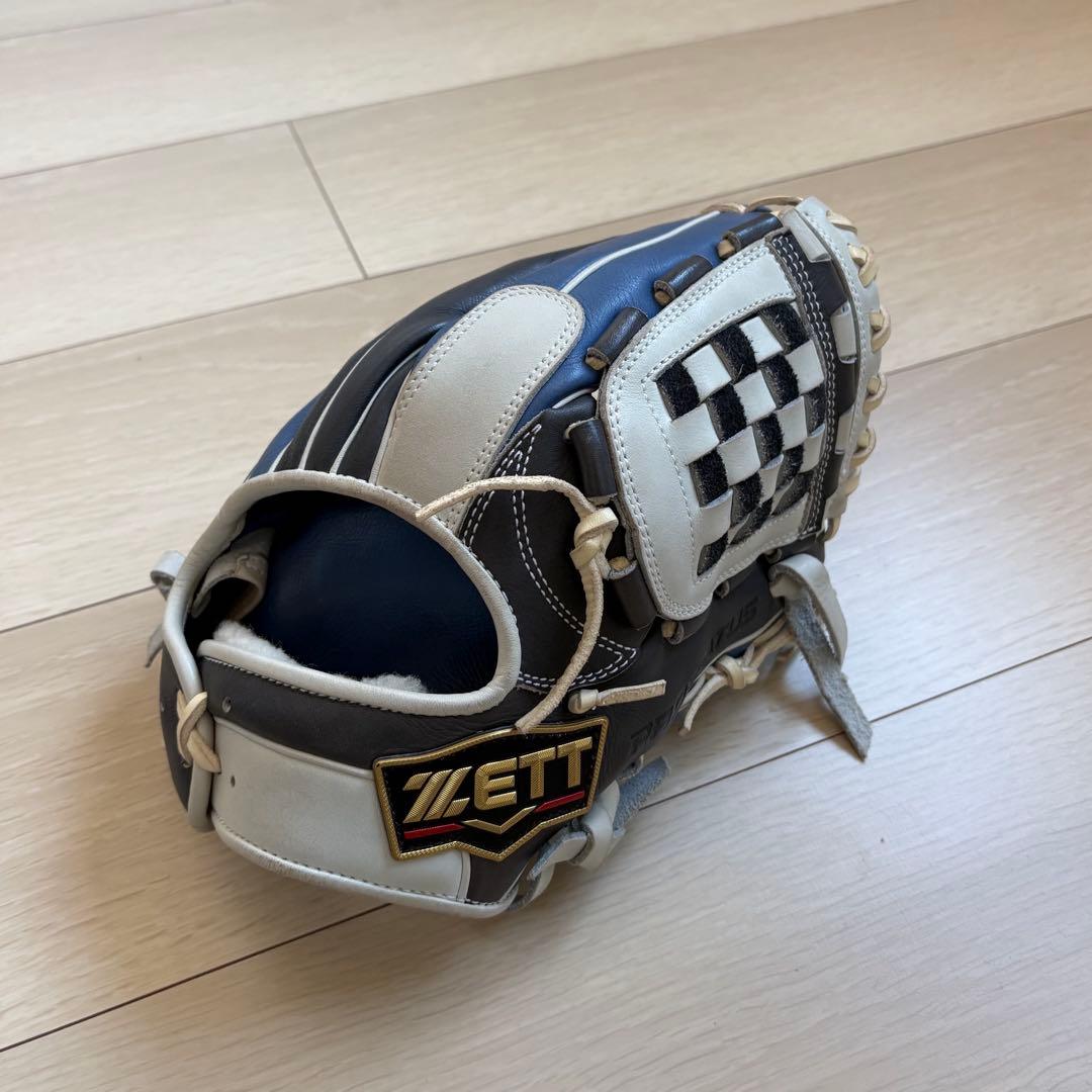 美品　ZETT 源田モデル　軟式用 プロステイタス ゼット 軟式 グローブ グラブ 源田モデル 内野手用