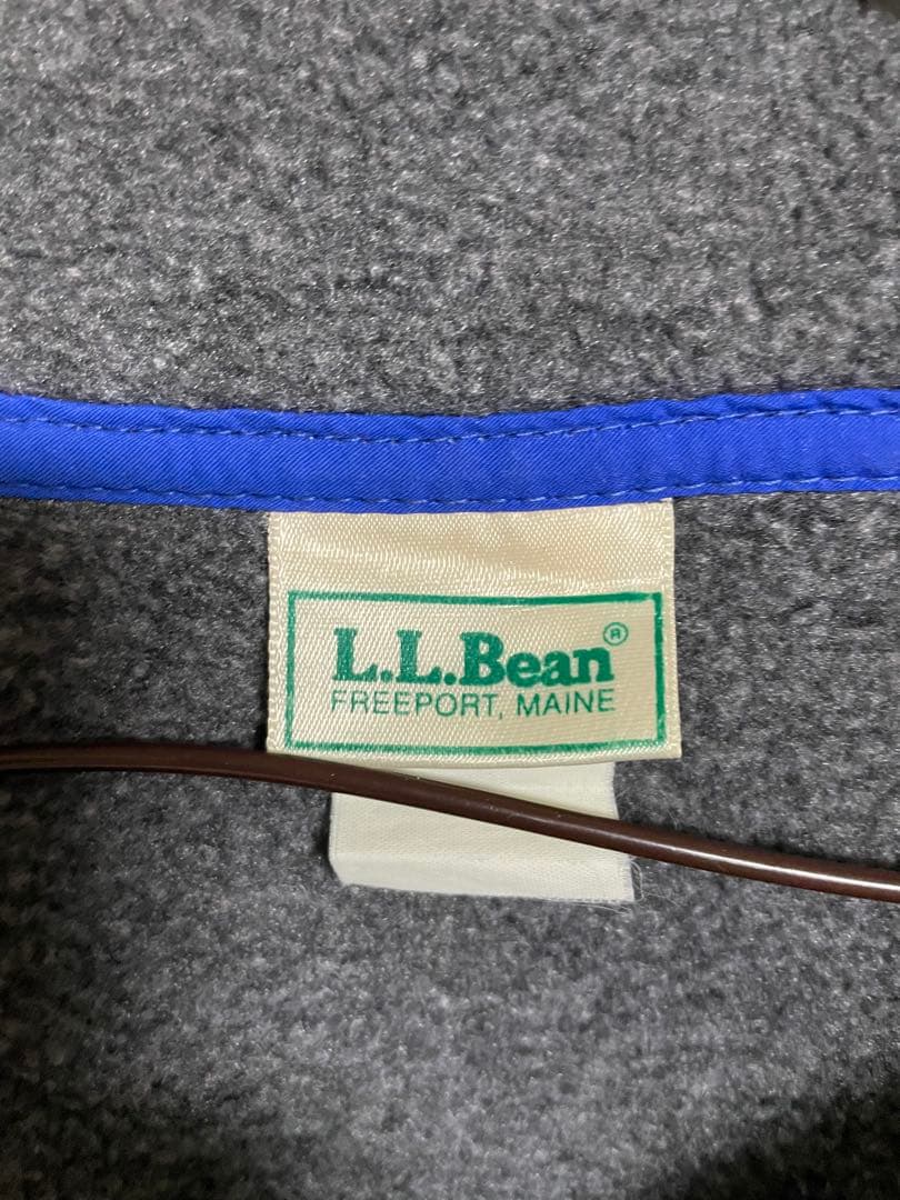 希少 80sL.L.Bean ハーフスナップ フリース 筆記体ロゴ刺繍 - メルカリ