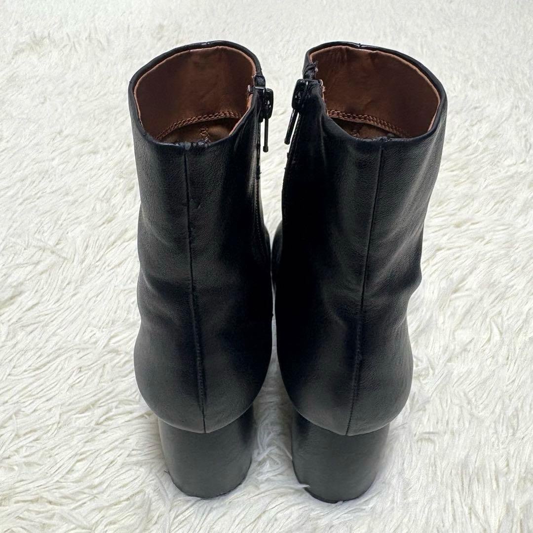 todayful Square Short Boots 37 ブーツ 黒 レザー - メルカリ