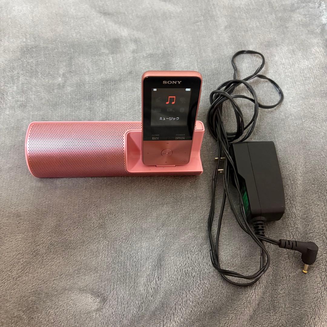 SONY WALKMAN NW-S313ピンク スピーカー付き - メルカリ