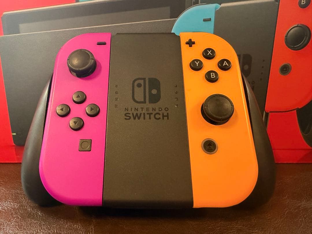 おまけ付き】Nintendo Switch 本体 青/赤/オレンジ/紫