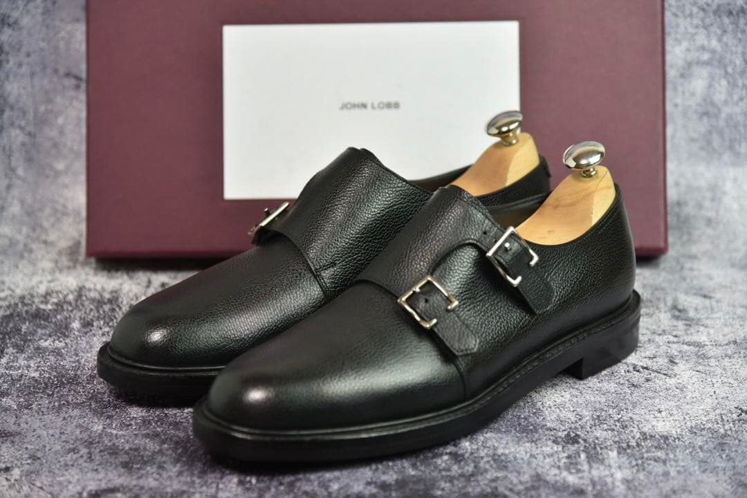 ジョンロブ　モーヴァル　6E　ブラック　0015ラスト　ダブルモンク JOHN LOBB（ジョンロブ） MOEVALモーヴァル 0015ラスト ダブルモンク