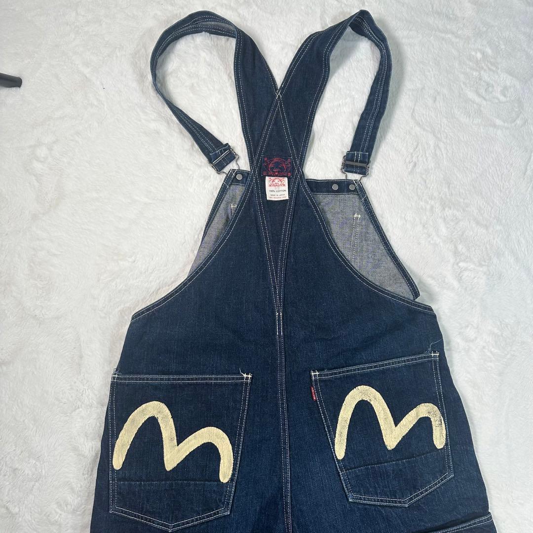 美品 EVISU エヴィス オーバーオール サロペット 32（L） デニム