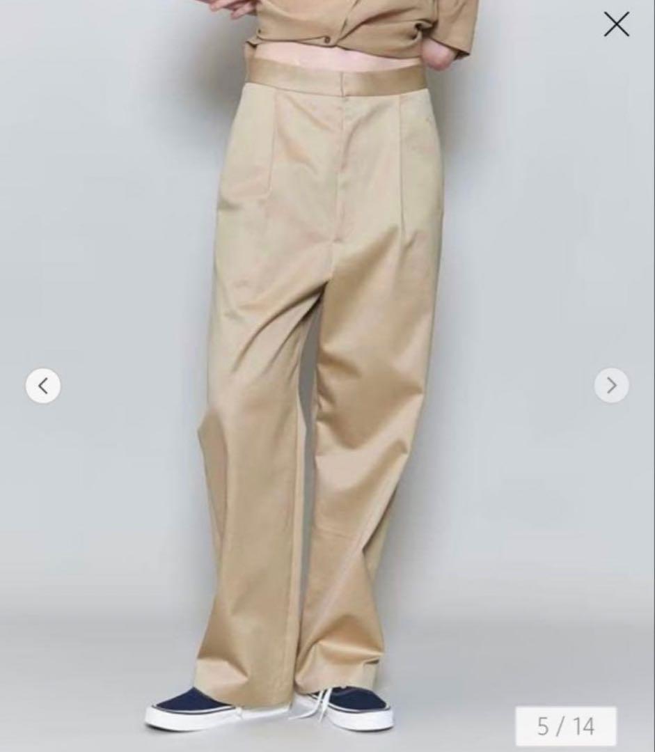 美品】＜6(ROKU)＞コットン チノ パンツ ベージュ 36 ロク チノパン