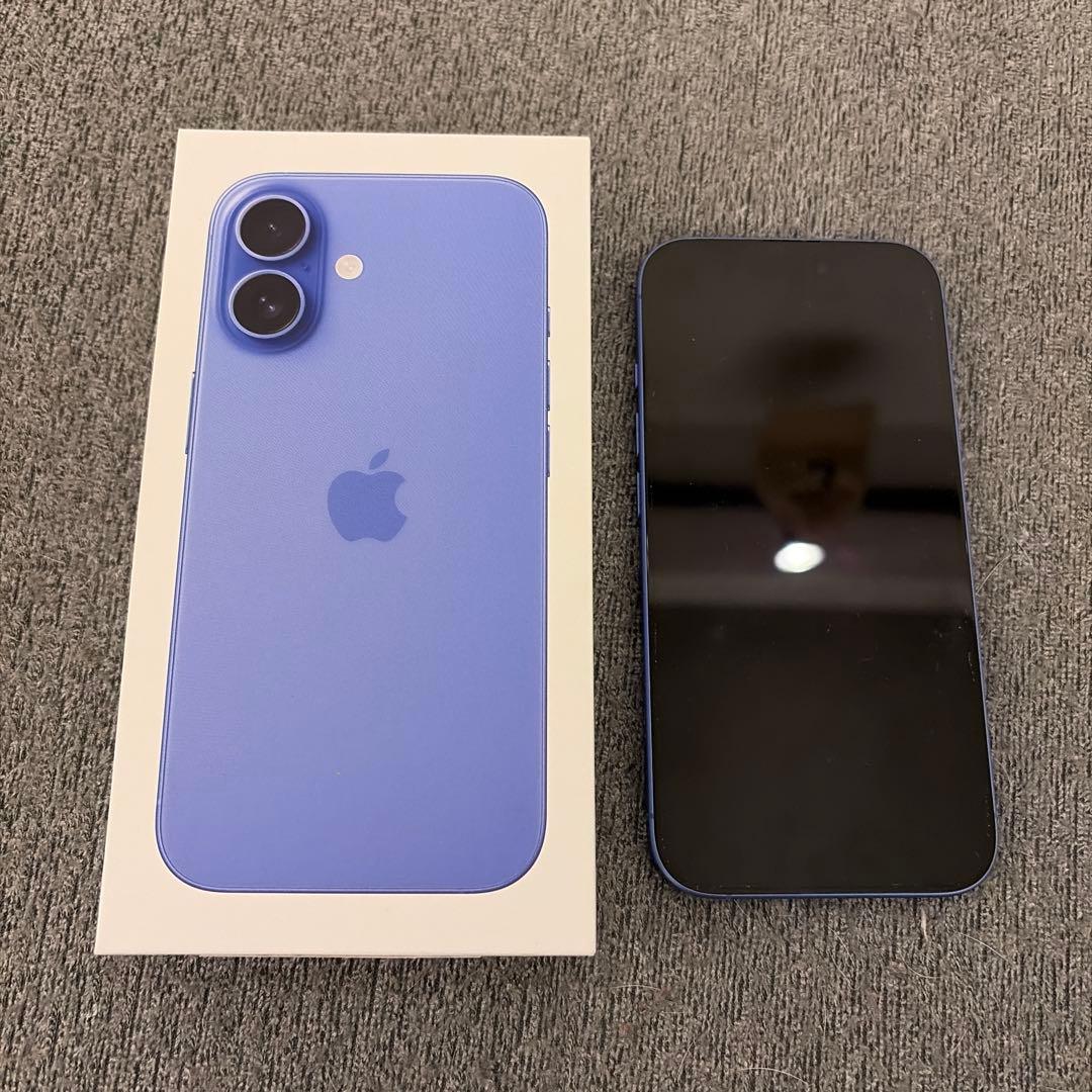 Apple iPhone 16 本体 ブルー Apple iPhone 16 (Ultramarine, 256 GB)